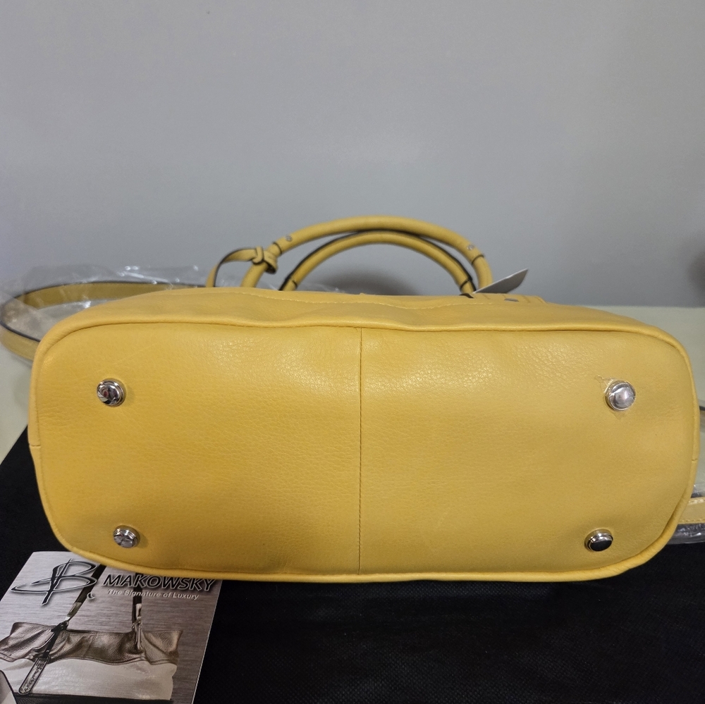 Vintage B. Makowsky Glove Leather Flaptop Satchel - Picture 6 of 6